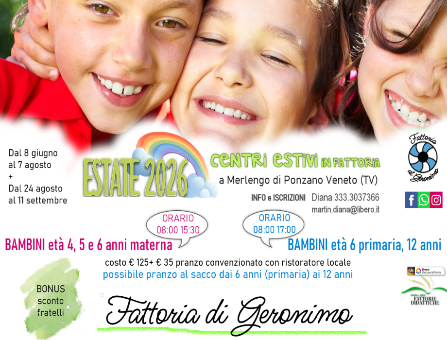 centri estivi a Ponzano Veneto 2026